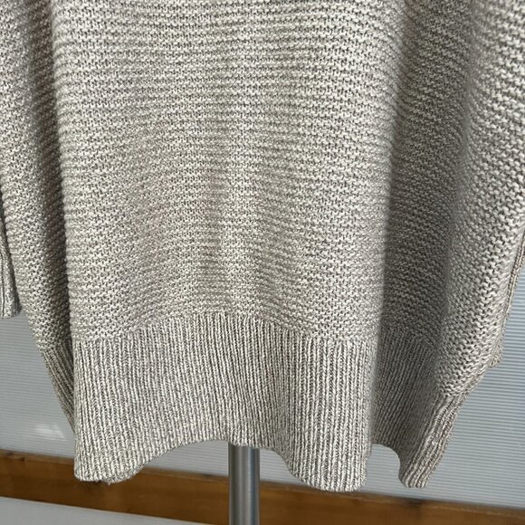 Part Two Tocca Wool Blend White Brown Oversize Long Pullover‎ Knit Sweater Sz S - Picture 10 of 14